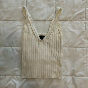 Cropped sweater tank XS